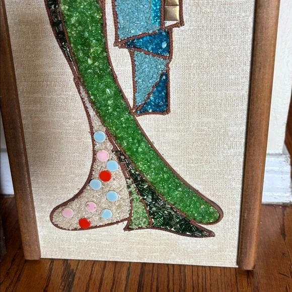 Mid -Century Modern Pebble Gravel Art Panels - Picture 6 of 10